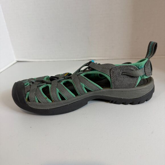 Keen Women's Whisper Waterproof Outdoor Hiking Sandals Gray Green Size 7 - Picture 5 of 9